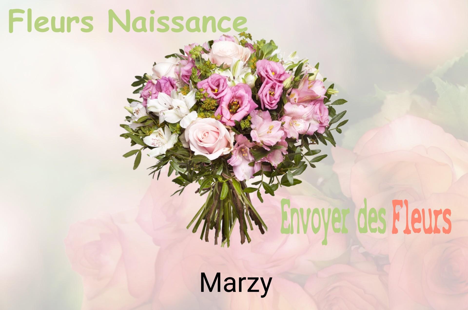 Bouquet de fleurs de naissance livré à Marzy
